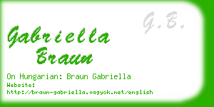 gabriella braun business card